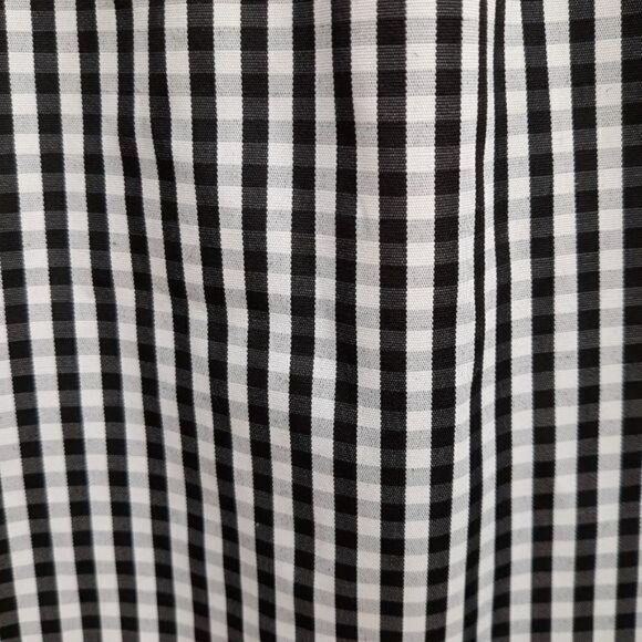 Picnic Gingham Plaid Off The Shoulder Tiered Ruffle Statement Sleeve Top Sz XL - Picture 10 of 11